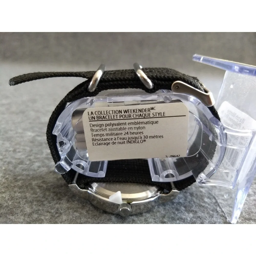Timex‎ Indiglo Weekender Watch Easy Reader T2N647 Water Resistant Military NEW